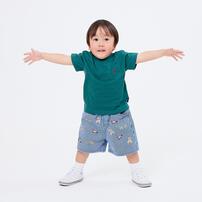 POLO BCS ロゴクマ総柄ハーフパンツ ネイビー&times;90cm ベビーザらス限定
