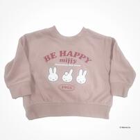 Miffy ミッフィー ゼンゴプリントトレーナー ピンク&times;90cm