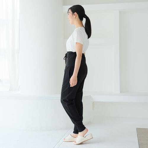 温活らくちんパンツ ブラック×M-L