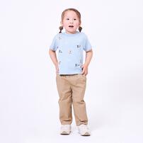 POLO BCS ロゴクマ半袖総柄Ｔシャツ グリーン&times;80cm ベビーザらス限定