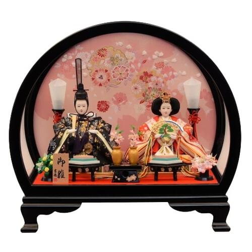 【雛人形】ケース飾り 親王飾り「春歌雪輪桜半円アクリル」  (322895)ひな人形 ひな祭り おしゃれ トイザらス・ベビーザらス限定【メーカー直送】