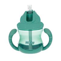 Nuby ヌービー Flip N Sip ツインハンドルマグカップ (グリーン)