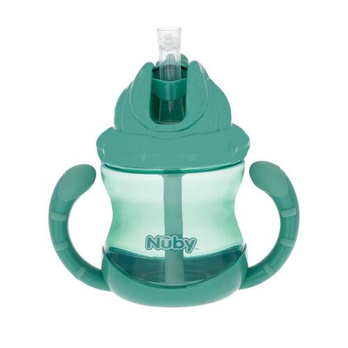 Nuby ヌービー Flip N Sip ツインハンドルマグカップ (グリーン)