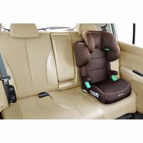 LEAMAN リーマン ハイバックジュニアISOFIX R129 (ブラウン) ジュニアシート ISOFIX固定 R129適合  3歳頃～12歳頃まで