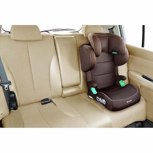 LEAMAN リーマン ハイバックジュニアISOFIX R129 (ブラウン) ジュニアシート ISOFIX固定 R129適合  3歳頃～12歳頃まで