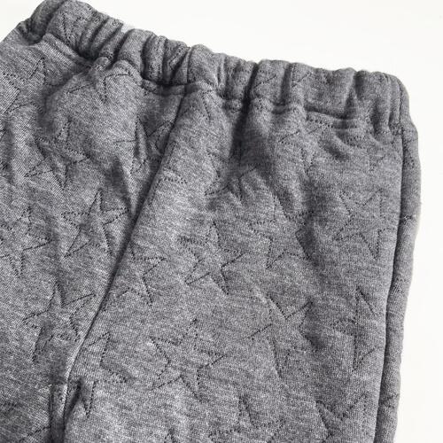 ベビーザらス限定　COJIKA 10分丈デイリーパンツ キルト星柄(グレー×90ｃｍ)