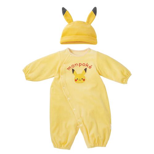 monpoke モンポケ 長袖ドレス＆カバーオール 帽子付き