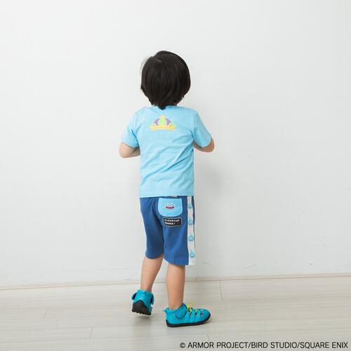 ドラクエベビー＆キッズ ハーフパンツ キングスライム(ブルー&times;95cm)