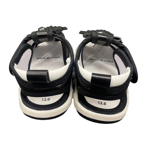 RAT-A-TATR ラッタッター 笛付きサンダル(ブラック×14cm)