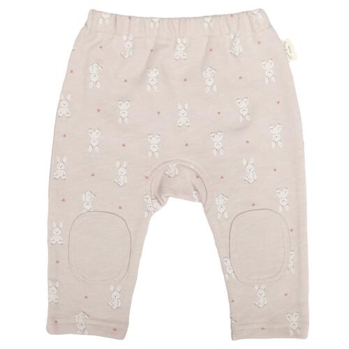 モンキーパンツ インレイ ウサギ ピンク&times;90cm