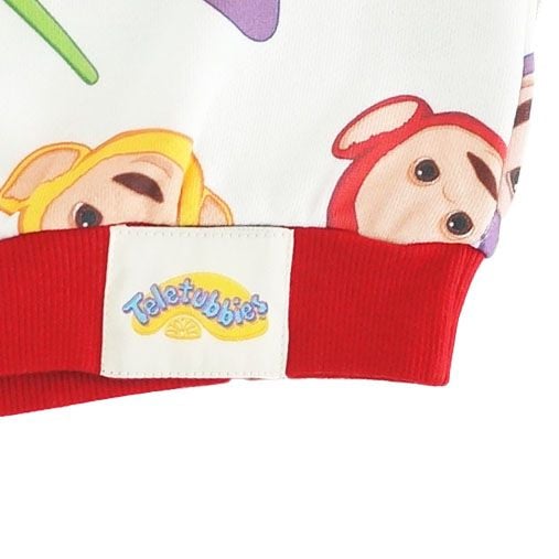 お1人様1点限り】【テレタビーズ】総柄プリントトレーナー ナチュラル