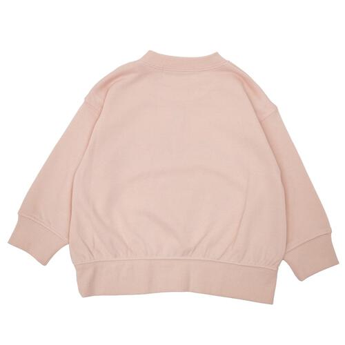 ミッフィーファーアップリケトレーナー リンゴ ピンク×80cm ベビーザらス限定