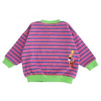 【Universal &times; chimajiro0730さん】 おさるのジョージ ボーダートレーナー パープル&times;120cm