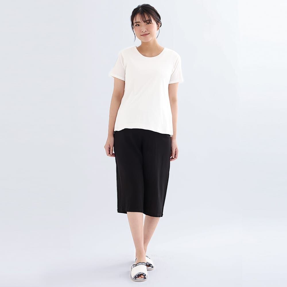 涼感らくちんステテコ(ブラックxM-L)(ブラック×M-L) | マタニティ