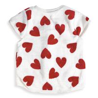 パジャマベスト フリース ハート柄 レッド×80-95cm ベビーザらス限定