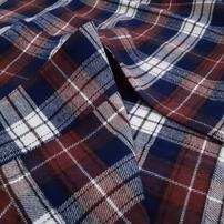 POLOBCS 長袖テーラーパジャマ フランネル チェック柄 ベア刺繍