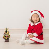 クリスマスワンピース 女の子 キッズ 子供 サンタ サンタクロース 衣装 ドレス ベロア レッド×110cm ベビーザらス限定