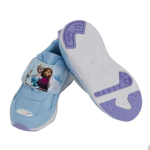 Disney ディズニー ベルトスニーカー アナと雪の女王 ブルー&times;15.0cm