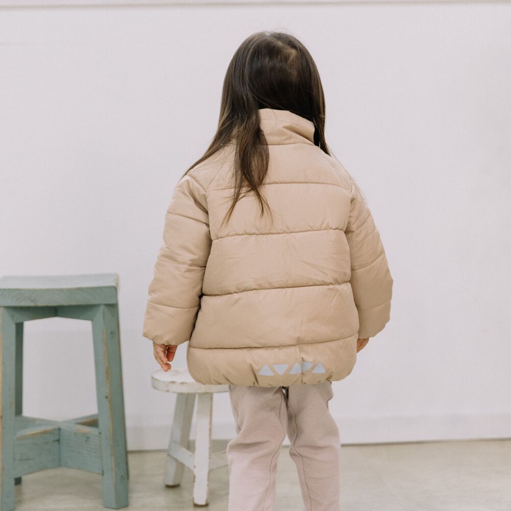 RAT-A-TATR ラッタッター 中綿 ジャケット ベージュ×95cm | マタニティ