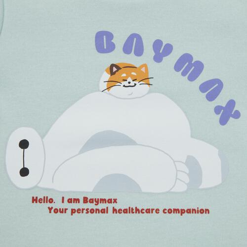 Disney ディズニー ベイマックス 長袖デイリートレーナー 起毛 ミント&times;95cm