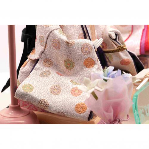 【雛人形】ケース飾り 親王飾り「桜刺繍ピンク パノラマアクリル」 (322553)ひな人形 おしゃれ トイザらス・ベビーザらス限定【メーカー直送】