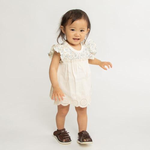 RAT-A-TATR ラッタッター 笛付きサンダル(ブラウン×14cm)