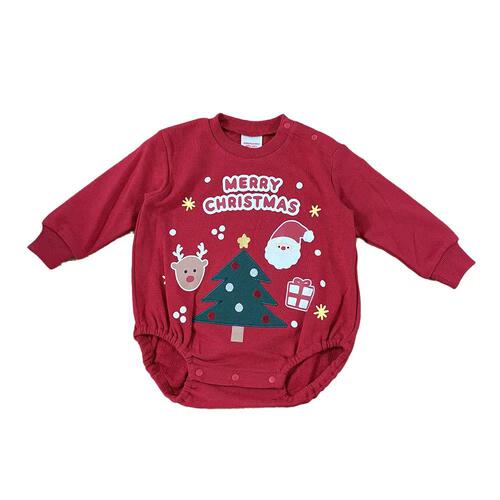 クリスマス ダルマオール コスチューム ベビー サンタクロース コスチューム 子供 衣装  裏毛 レッド×70cm ベビーザらス限定