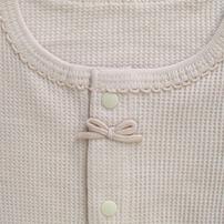 長袖前開きロンパース肌着 2枚組 ワッフル イチゴ ピンク×70cm ベビーザらス限定