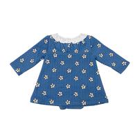 miffy ミッフィー 長袖ロンパース ワンピース風 ブルー×80cm ベビーザらス限定