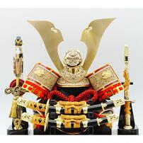 【五月人形】兜ケース飾り「前立付き鍬形赤金七宝」（538114）トイザらス・ベビーザらス限定【メーカー直送】