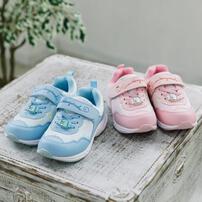 すみっこっぐらし スニーカー モチーフ付き(サックス×18cm)