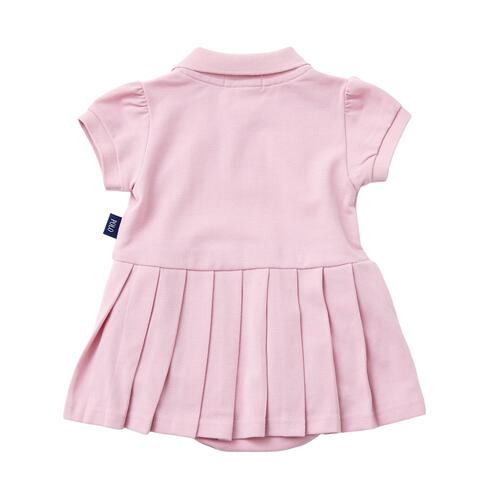 POLO BCS 半袖ロンパース ワンピース風 ピンク&times;80cm ベビーザらス限定