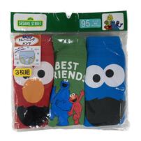 セサミストリートトレパン3枚組(レッド×100cm)