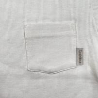 sophitica ワッフル長袖 デイリーTシャツ ホワイト&times;90cm