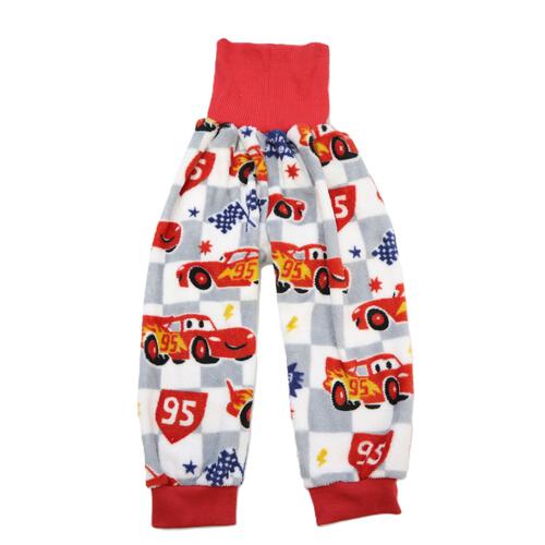 Disney ディズニー 珊瑚フリースパジャマ カーズ 総柄 レッド×110cm