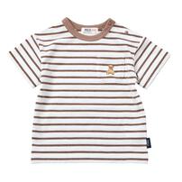 POLO BCS 半袖ボーダーＴシャツ ブラウン&times;80cm ベビーザらス限定