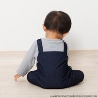 ドラクエベビー＆キッズ 長袖ロンパースサロペット風(ネイビー×約80cm) ベビーザらス限定