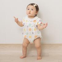 miffy ミッフィー 半袖ボディスーツ 総柄メッシュ ホワイト&times;70cm ベビーザらス限定