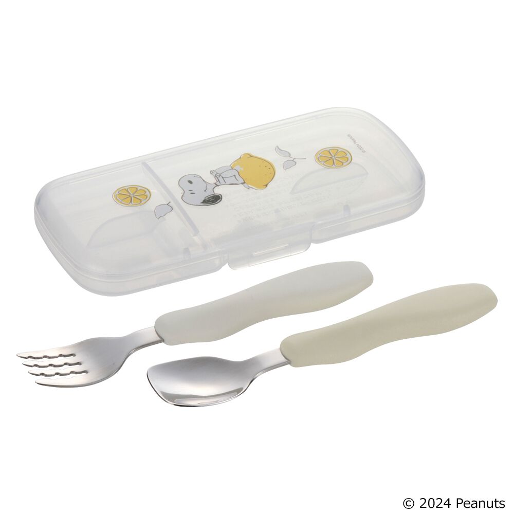 ピーナッツコレクション おはし持ちスプーン・フォーク（ケース付）FS