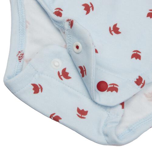 【FirstCloset×mioさん】 長袖ボディスーツ レギンス付き スムス サックス×70-80cm ベビーザらス限定