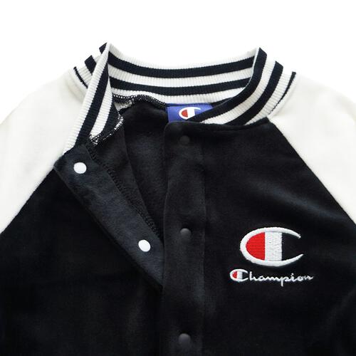 Champion チャンピオン スタジャン風カバーオール ブラック×80cmベビーザらス限定