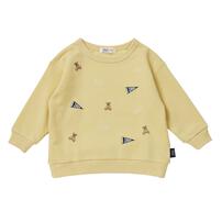 POLO BCS フラッグ刺繍トレーナー イエロー×90cm ベビーザらス限定