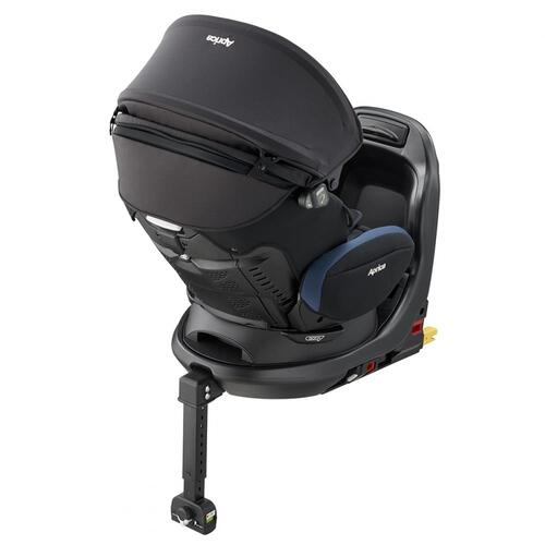 【オンライン限定週替わりセール】Aprica アップリカ フラディア プラス プレミアム (ネイビーブラック) チャイルドシート ISOFIX固定 R129適合 回転ベッド型 フルリクライニング  新生児～4歳頃まで