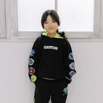 BEYBLADE X 長袖パーカー ベイブレード エックス ブラック×120cm