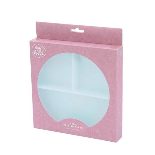 dear BABY ディアベビー ベビーお食事プレート 仕切りあり (ブルーバブル) ベビーザらス限定