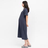 便利な2WAY半袖ワンピースパジャマ(ブルーグレー&times;M-L)
