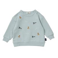 POLO BCS フラッグ刺繍トレーナー エメラルド×80cm ベビーザらス限定