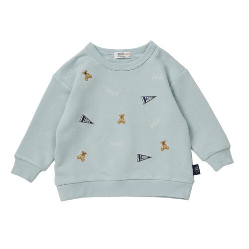 POLO BCS フラッグ刺繍トレーナー エメラルド×80cm ベビーザらス限定