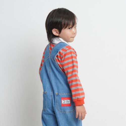 【TOMICA kie_158さんプロデュース】TOMICA トミカ オーバーオール デニム ブルー×100cm