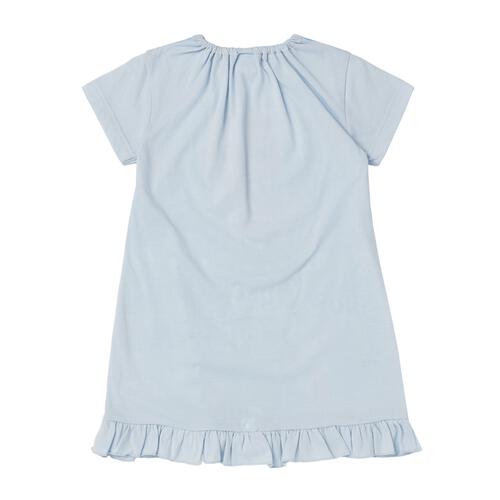 Disney ディズニー アナと雪の女王 ナイトドレス  フリル付き エルサ サックス&times;100cm